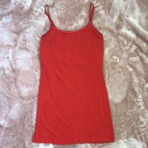 💖3/$15 Active Basic Red Cami & Shelf Bra Small